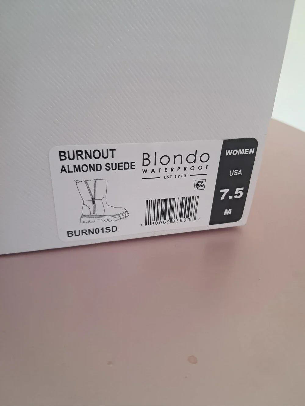 Blondo Boots Women's 7.5 Waterproof Burnout Almond Suede Sherpa Lining Cozy